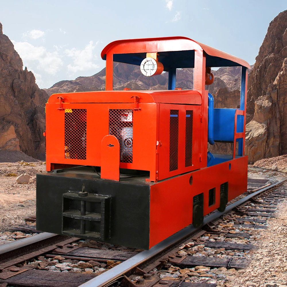 Underground Tunnel Coal Mining Explosion-Proof Diesel Lead-Acid Batteries Battery Truck Transportation Compact Mining Diesel Hydraulic Rail Locomotive