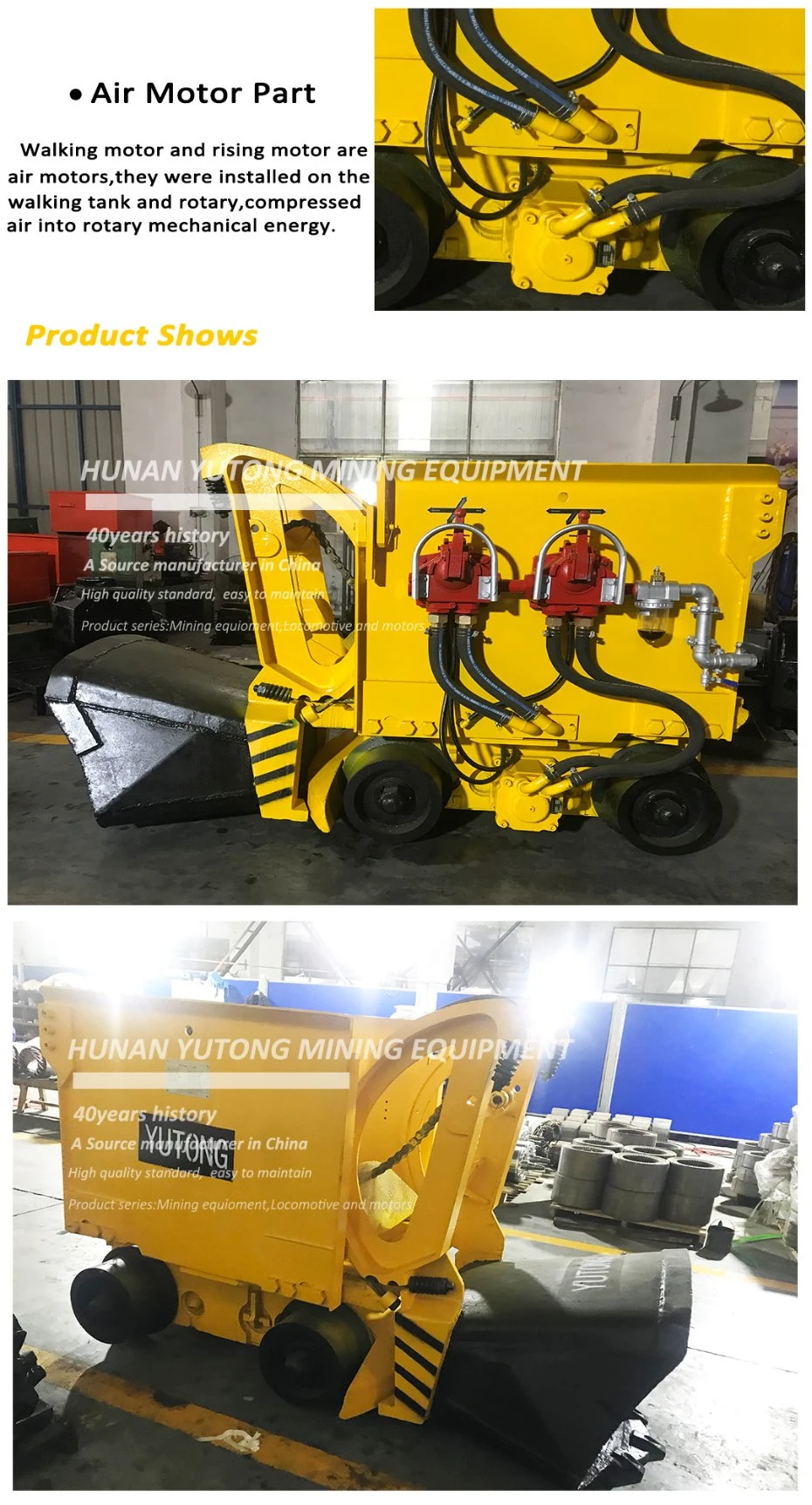 Mining Rock Loader Mucking, Electric Rock Mucking Machine, Pneumatic Rock Loader Machine