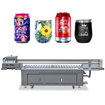 Jucolor konkurrenzfähiger Preis des Zylinderdruckers 2510 3D-UV-Großformatdrucker für Getränkeflaschen und andere