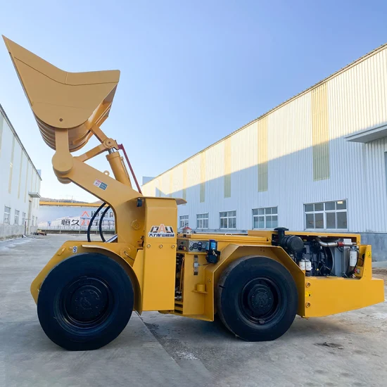 Robuster Radlader für den Untertagebau. Zinkbergbau-LHD-Lasttransport-Kippmaschine